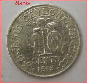 Ceylon KM 104 1913 voor